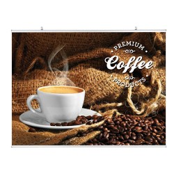 Hanging Clamp Bar Banner Display | PRINT AND STAND PACKAGE