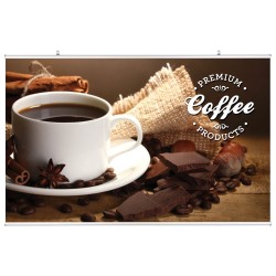 Hanging Clamp Bar Banner Display | PRINT AND STAND PACKAGE