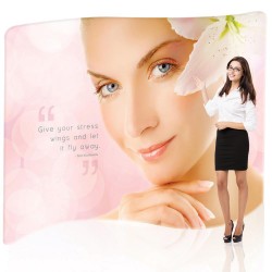 10 ft. EZ Tube S-Shape Trade Show Display – Graphic Package