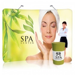 8 ft. EZ Tube Curve Trade Show Display – Curve Graphic Package