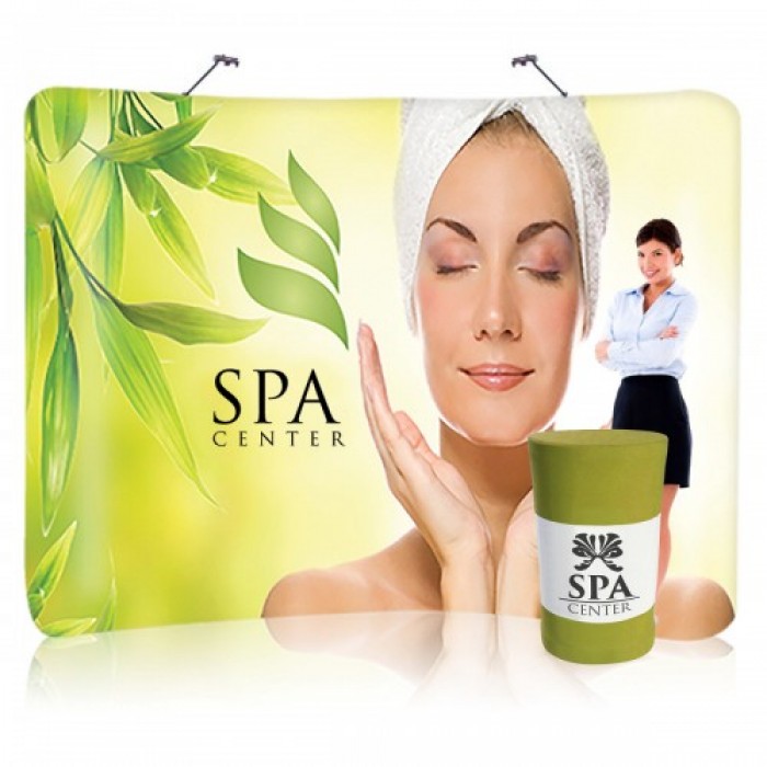 8 ft. EZ Tube Curve Trade Show Display – Curve Graphic Package