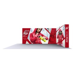 L Shape Lumière Light Wall® Configuration G - BACKLIT (Graphic Package)