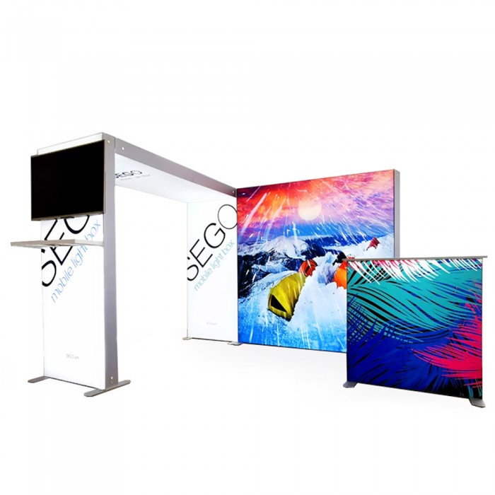 SEGO 10ft x 10ft. Lightbox Modular Display Double Sided