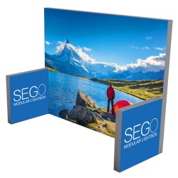 SEGO 10ft x 10ft. Lightbox Modular Display Double Sided Conf. E