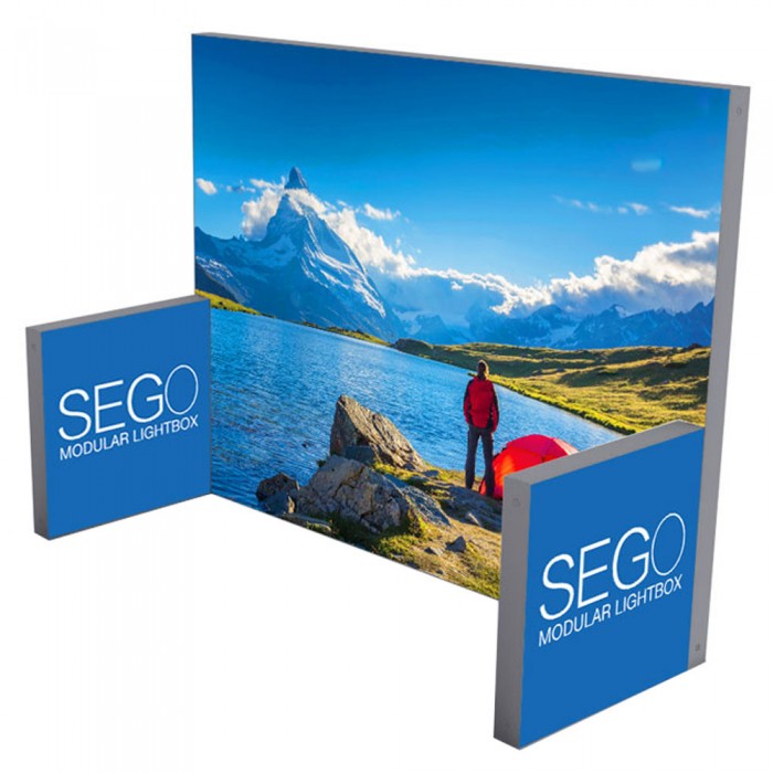 SEGO 10ft x 10ft. Lightbox Modular Display Double Sided Conf. E